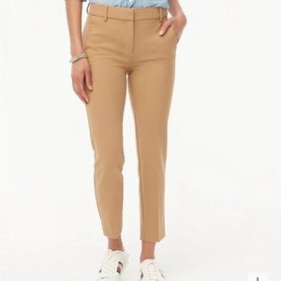 J. Crew Pants - J. Crew Ruby Crop Pant Size 16 NWT Camel Tan Trousers Office Neutral Spring